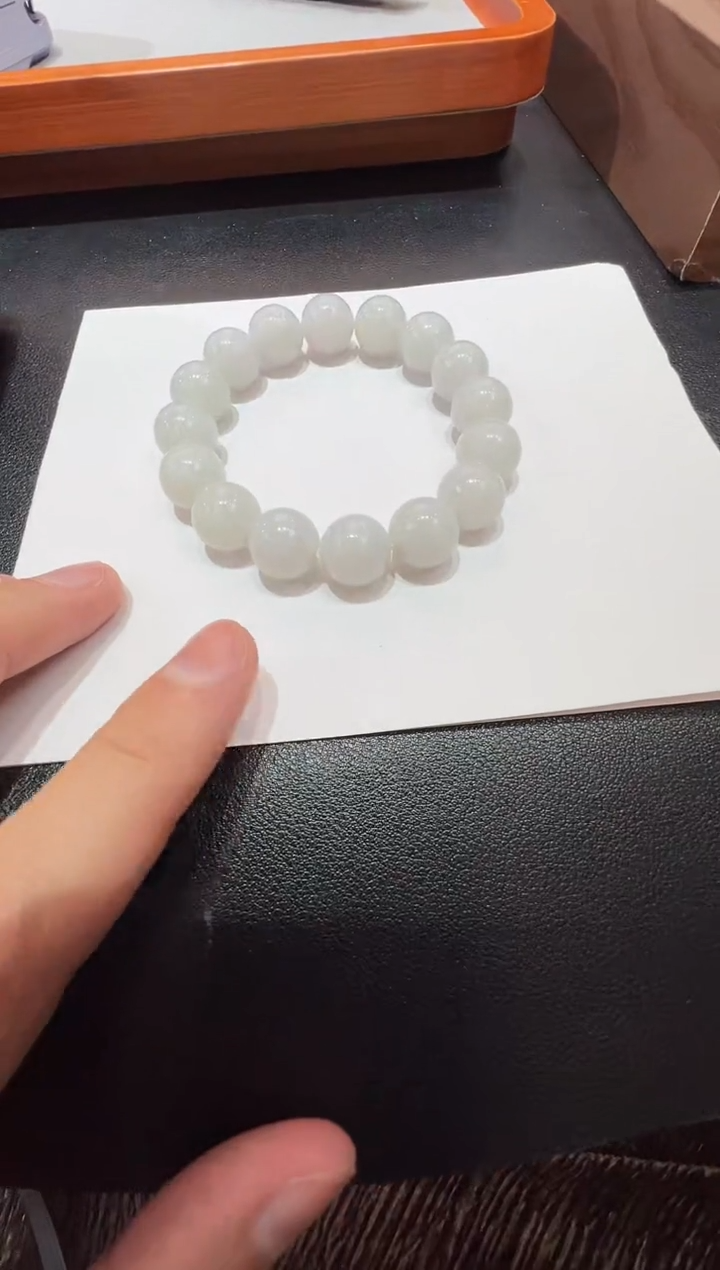 未镶嵌手串翡翠-纯天然缅甸A货翡翠手串-13mm