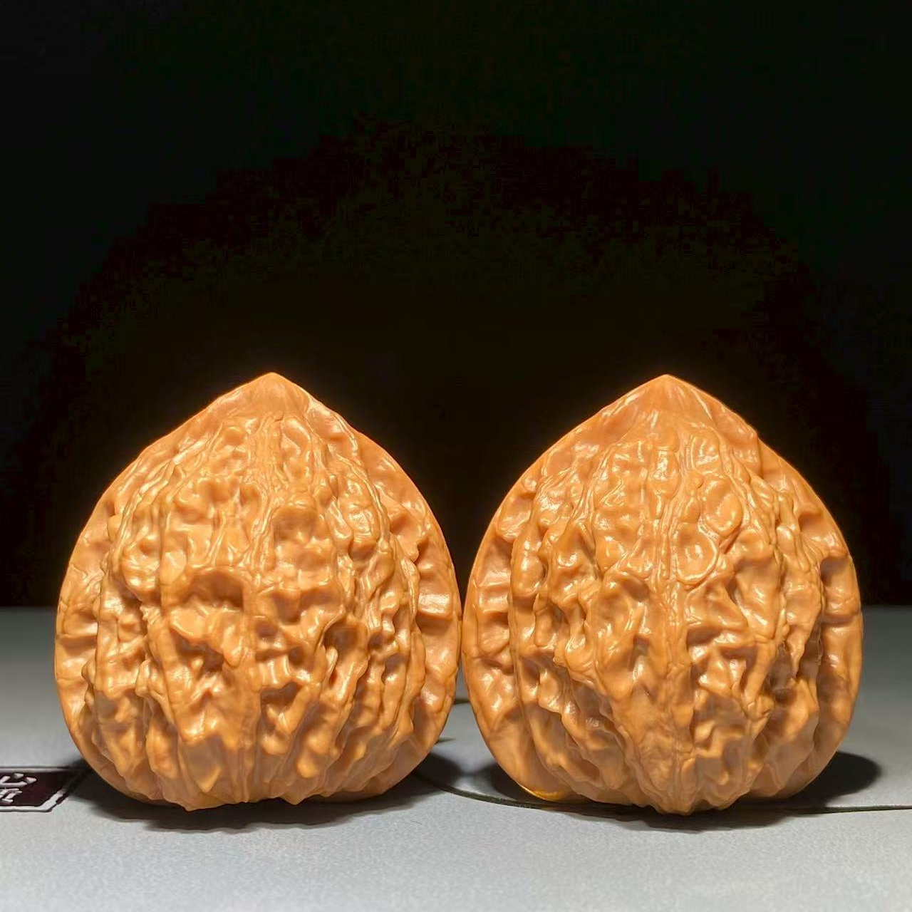 An148文玩核桃把件金牛边38肚36.5高40