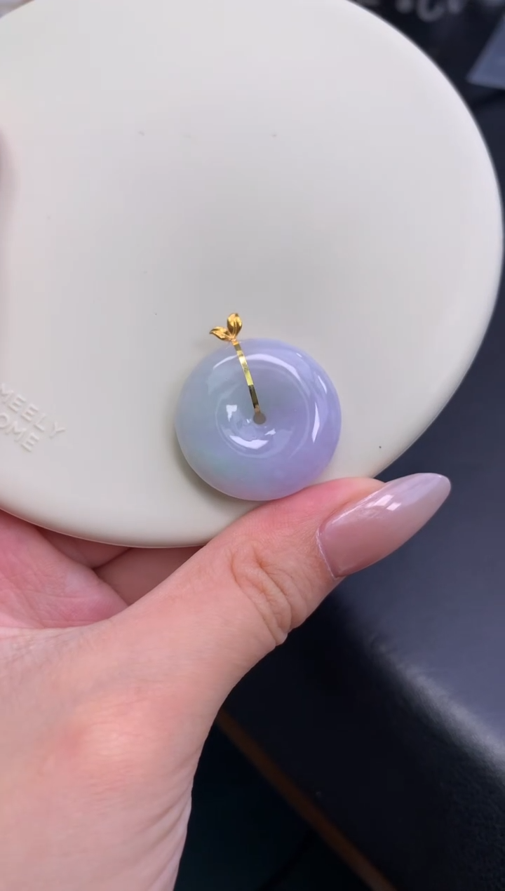 18K金镶嵌摆件翡翠48小时鉴赏期 退货不扣服务费