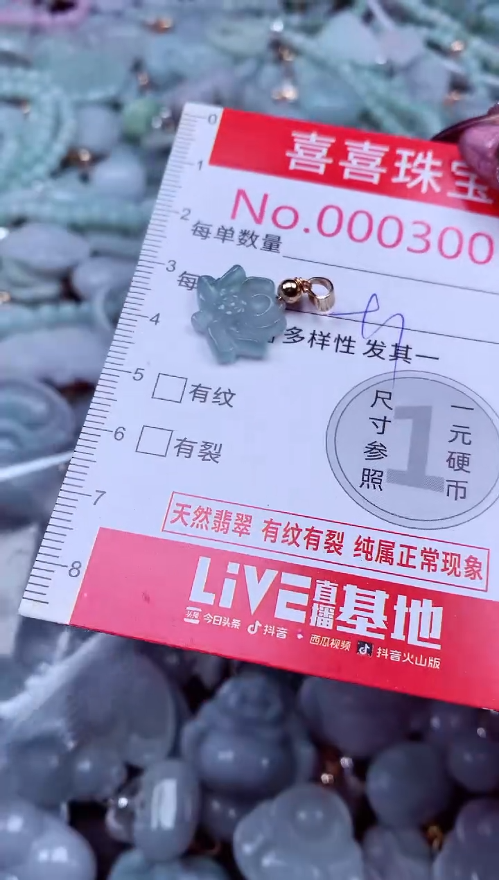 吊坠(不含链)未镶嵌翡翠3001