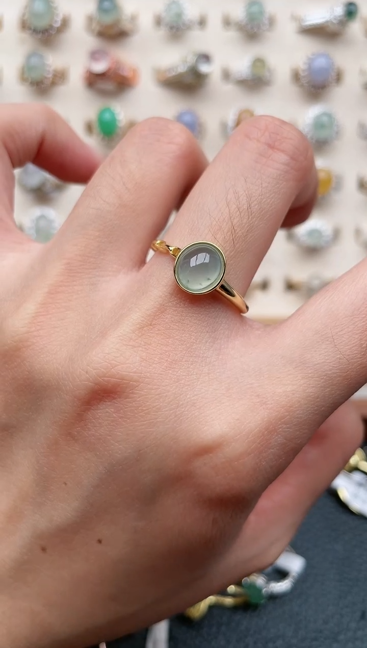 【闪购商品】翡翠戒指银S925镶嵌1111