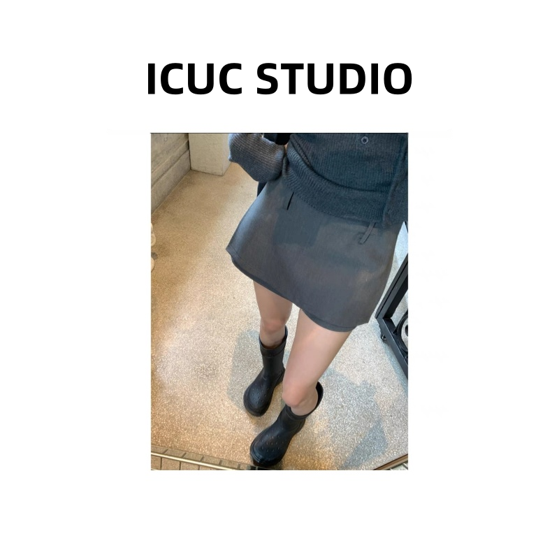ICUC STUDIO-【 南油双层侧开叉裙裤】 夏季新款时尚百搭裙裤88017