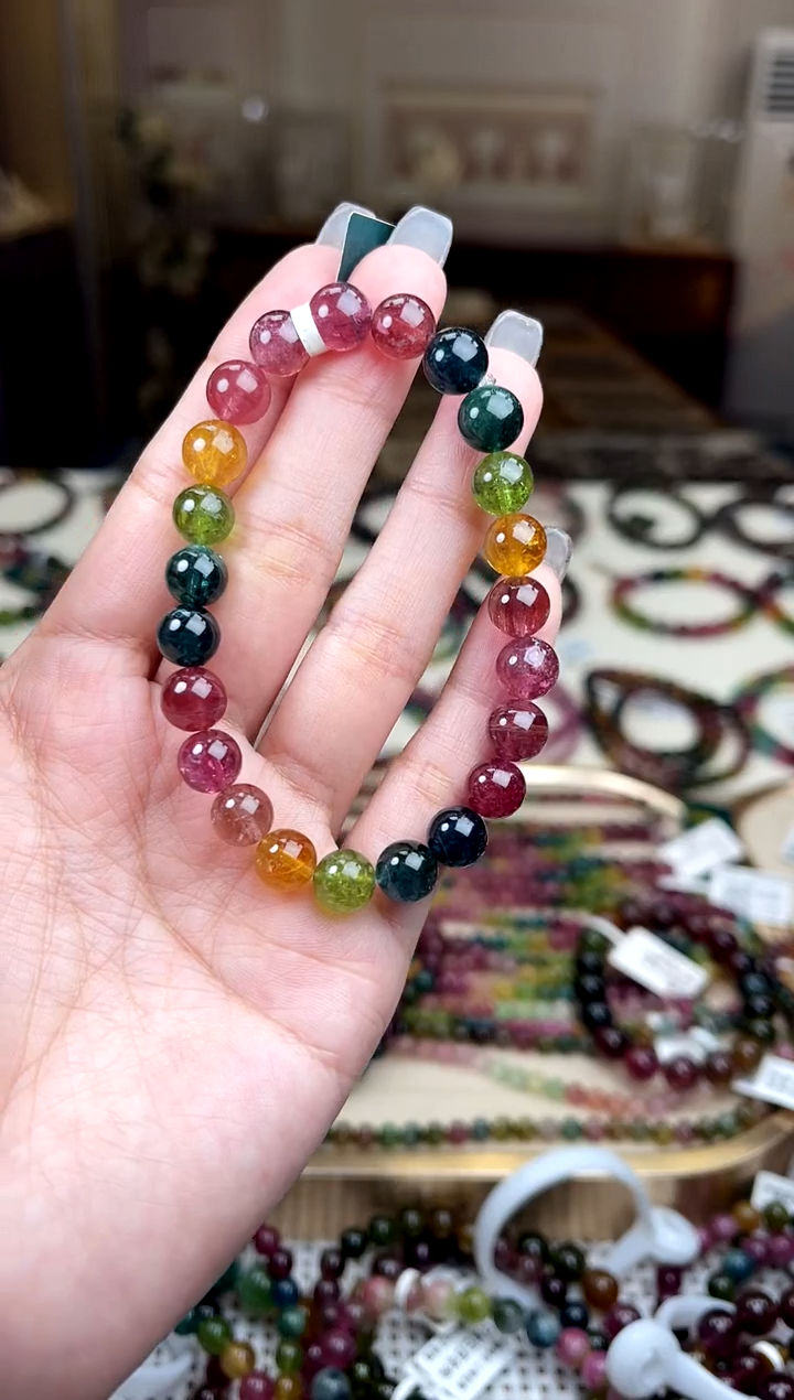 【闪购商品】碧玺/未镶嵌8mm+碧玺单圈多样性发货