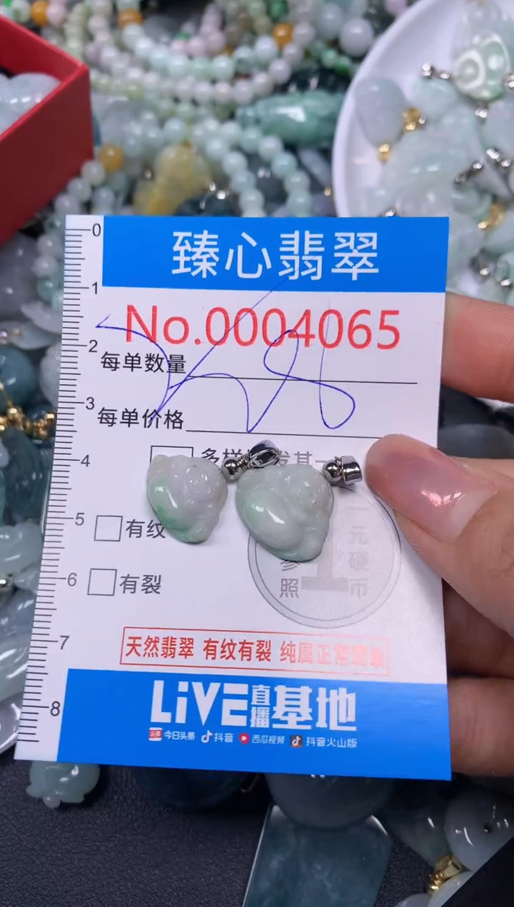 【闪购商品】翡翠颈饰未镶嵌含绳0004065