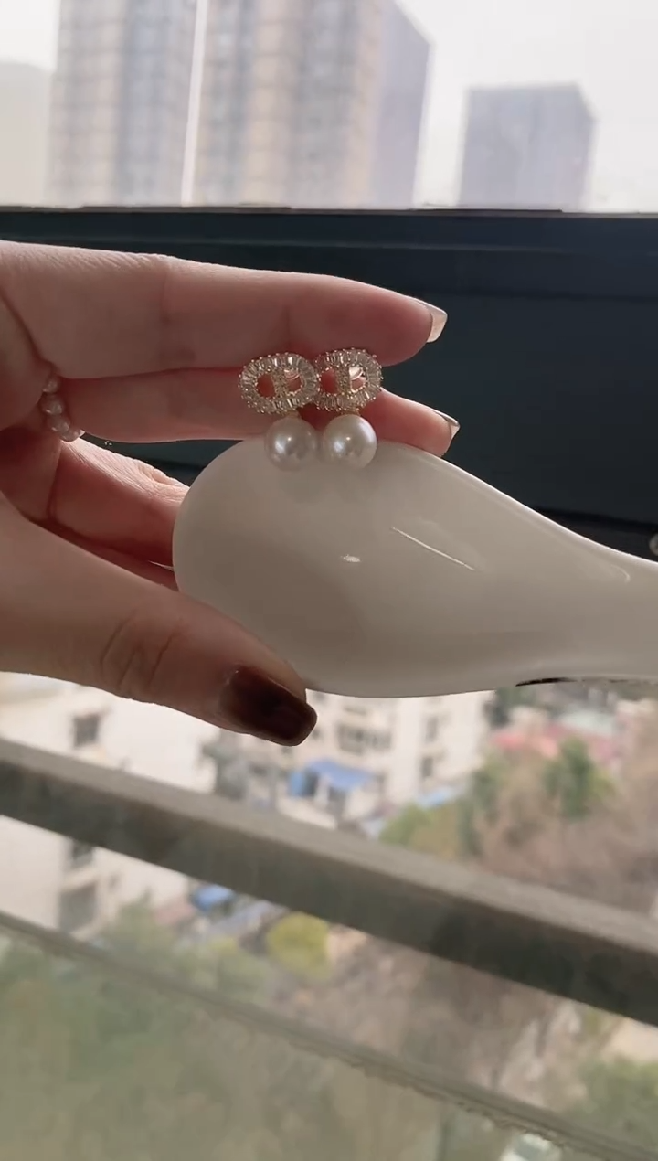 合金耳饰淡水珍珠58