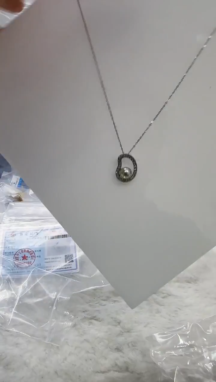 【闪购商品】海水珍珠DA银S925镶嵌套链 c1257 8