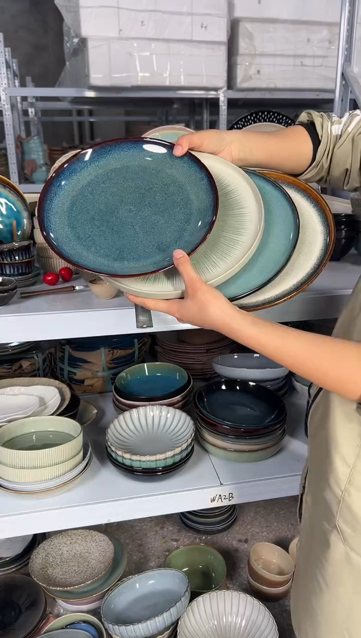 陶瓷外贸尾货瑕疵满20包邮X4大盘