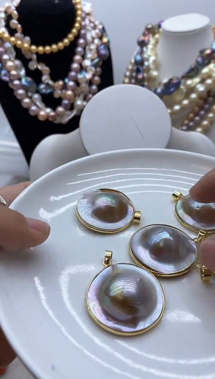 【闪购商品】淡水珍珠颈饰钛钢48