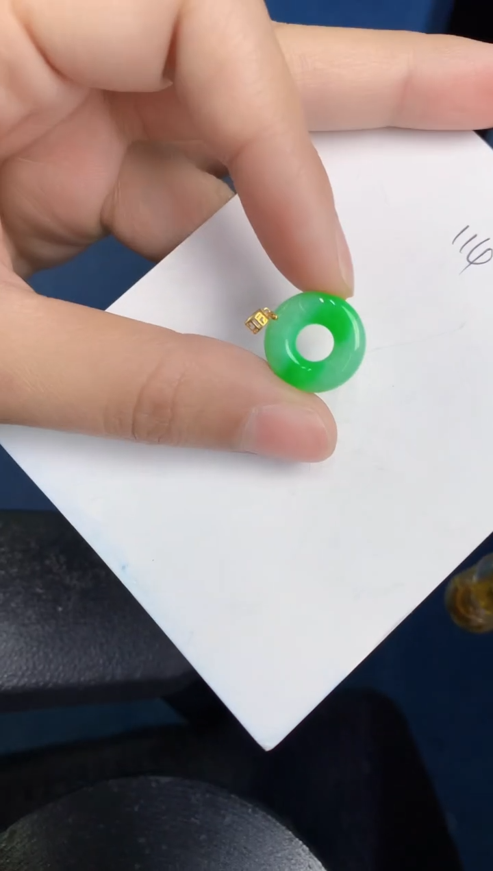 【闪购商品】翡翠颈饰18K金镶嵌00000000000