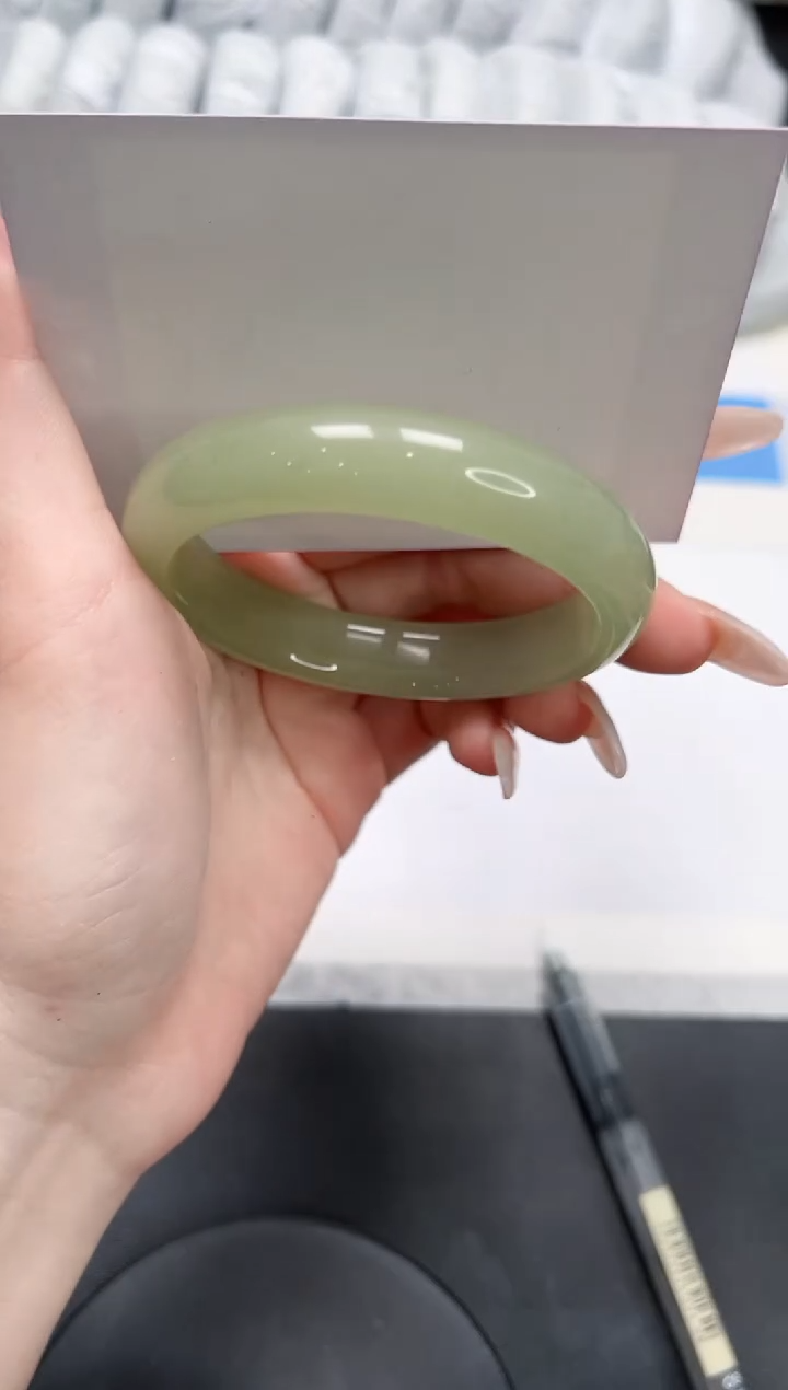 石英质玉未镶嵌手镯32-55东陵玉