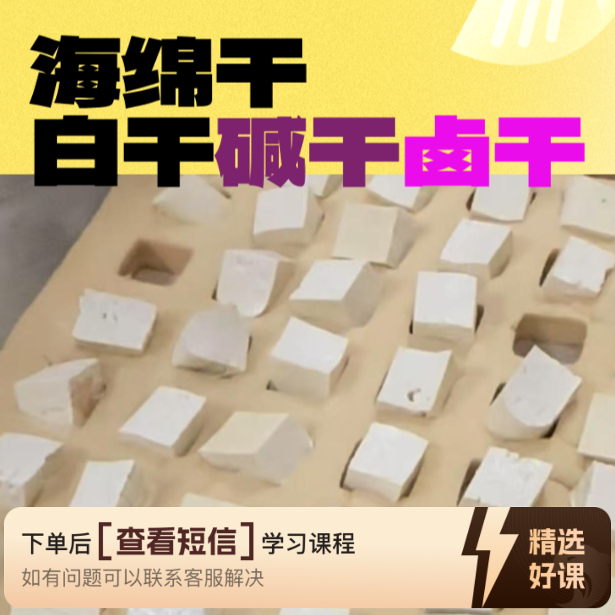 郭哥海绵干豆腐技术线上视频课（留意短信解锁课程）