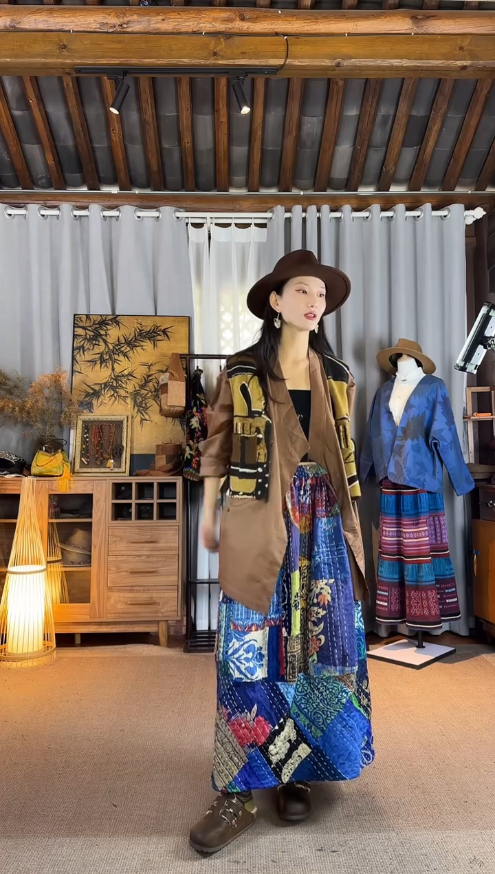 设计师款薯莨染禅服