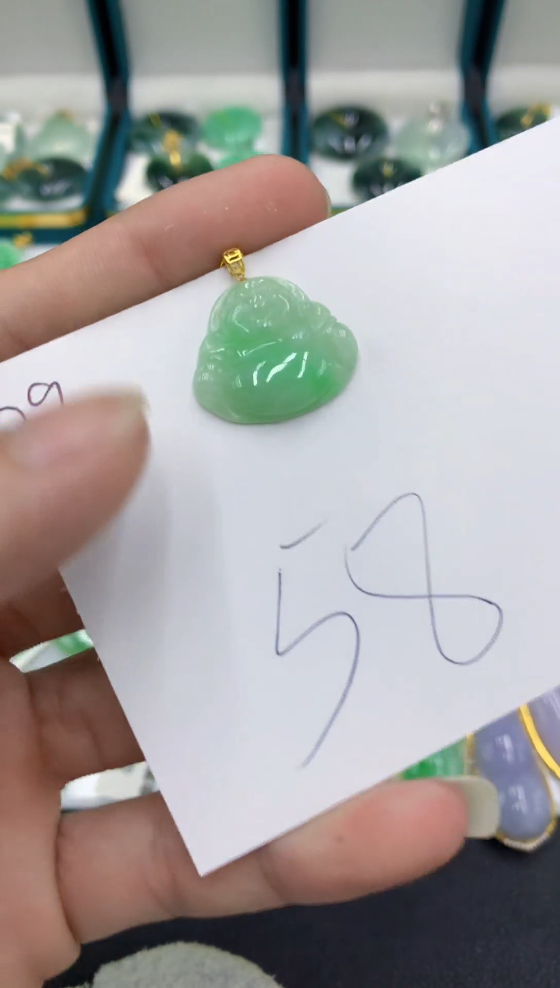 【闪购商品】翡翠颈饰18K金镶嵌翡翠