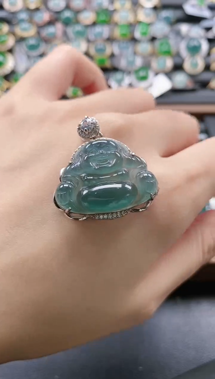 【闪购商品】翡翠戒指银S925镶嵌51511