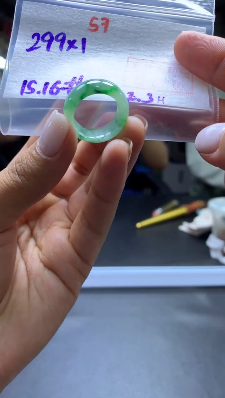 未镶嵌定制翡翠戒圈#299元-毛货需精细抛光