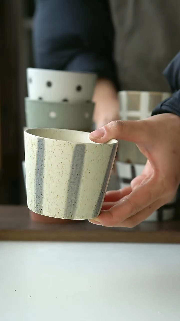 【闪购商品】陶瓷香草猪口杯220ml@4-2@