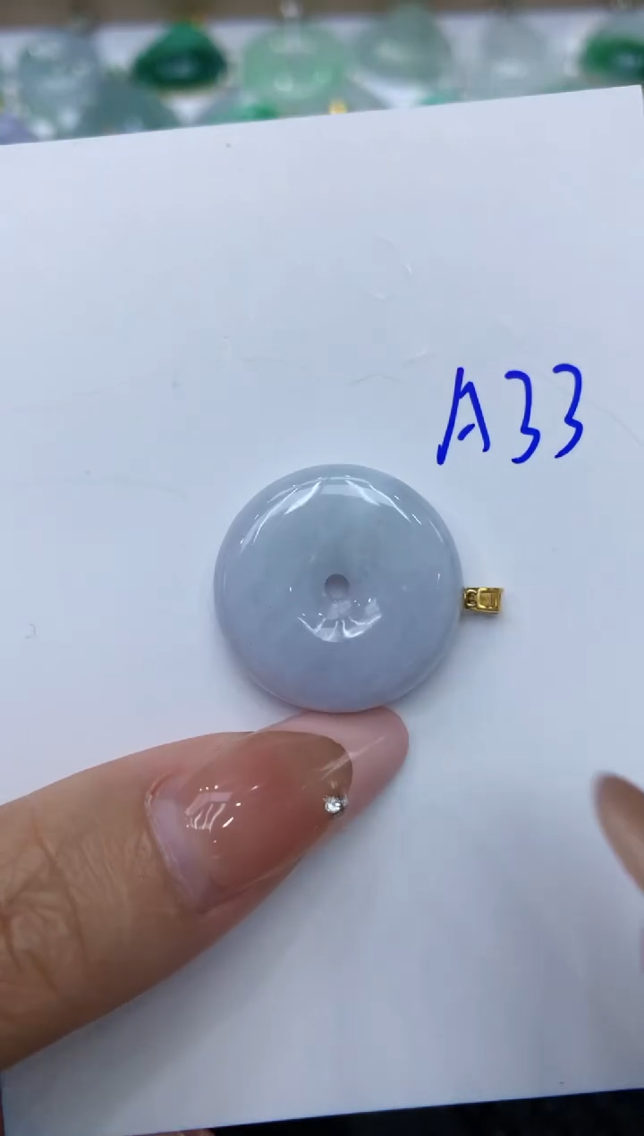 【闪购商品】翡翠颈饰18K金镶嵌8888888888