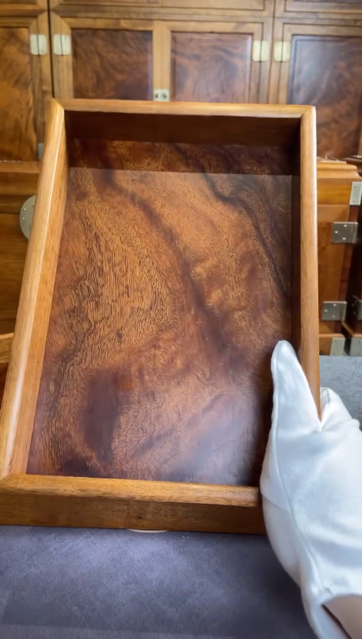 【闪购商品】金丝楠金丝楠紫金料文盘26*19