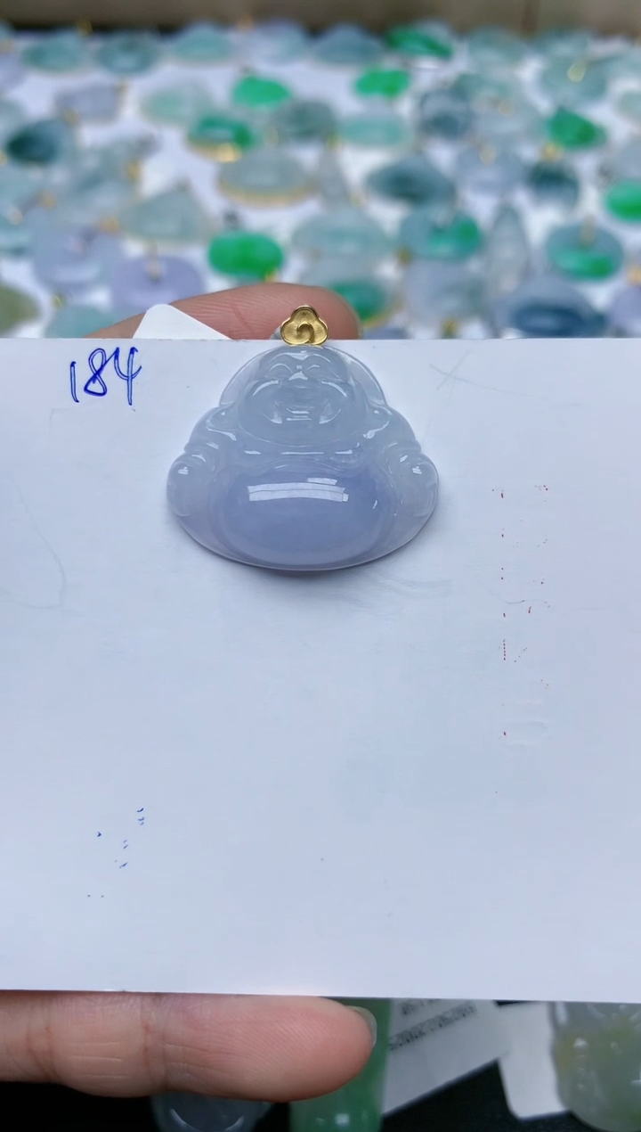 【闪购商品】翡翠颈饰18K金镶嵌天然翡翠A货    