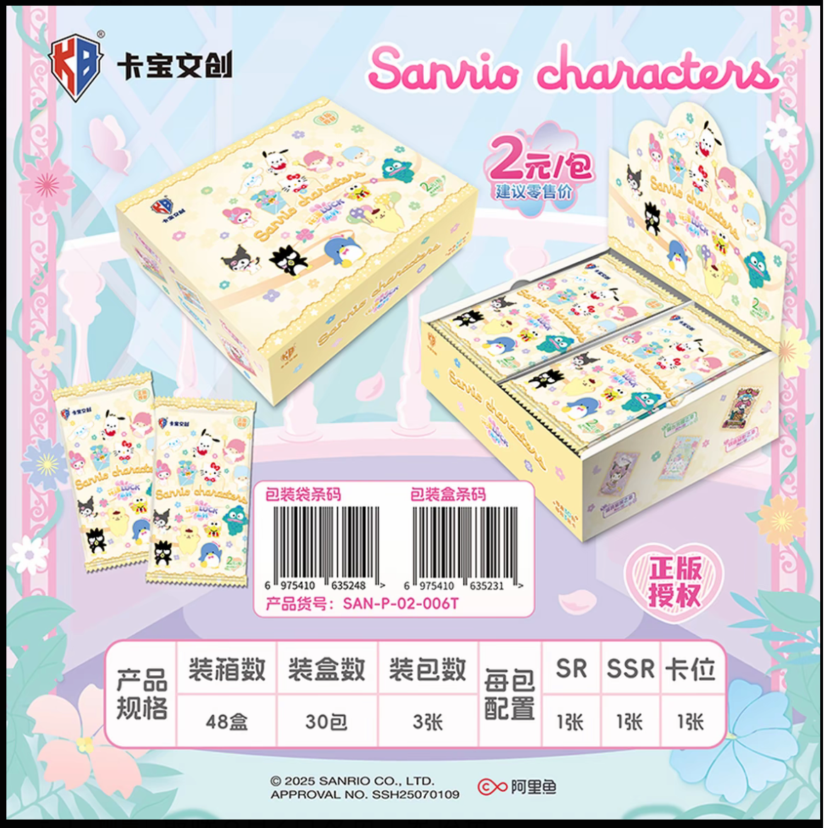【车车】卡宝文创三丽鸥第六弹两元包