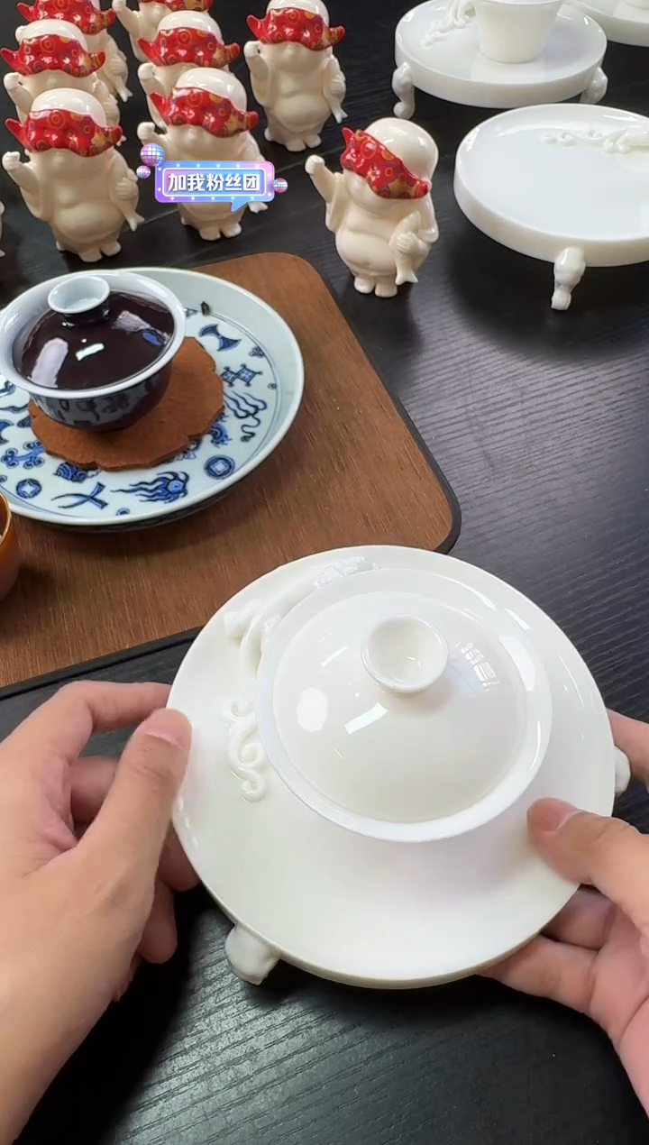 -龙*弓三足壶承-------------2套