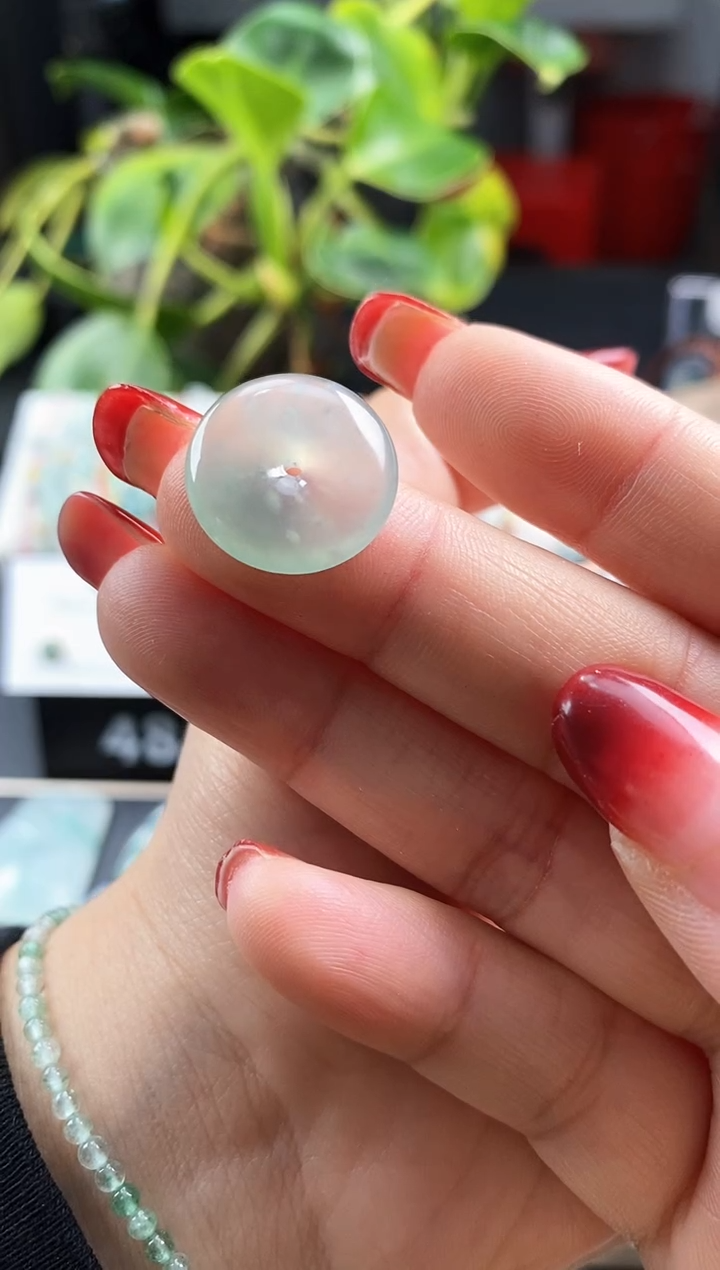 【闪购商品】翡翠颈饰未镶嵌平安扣裸石