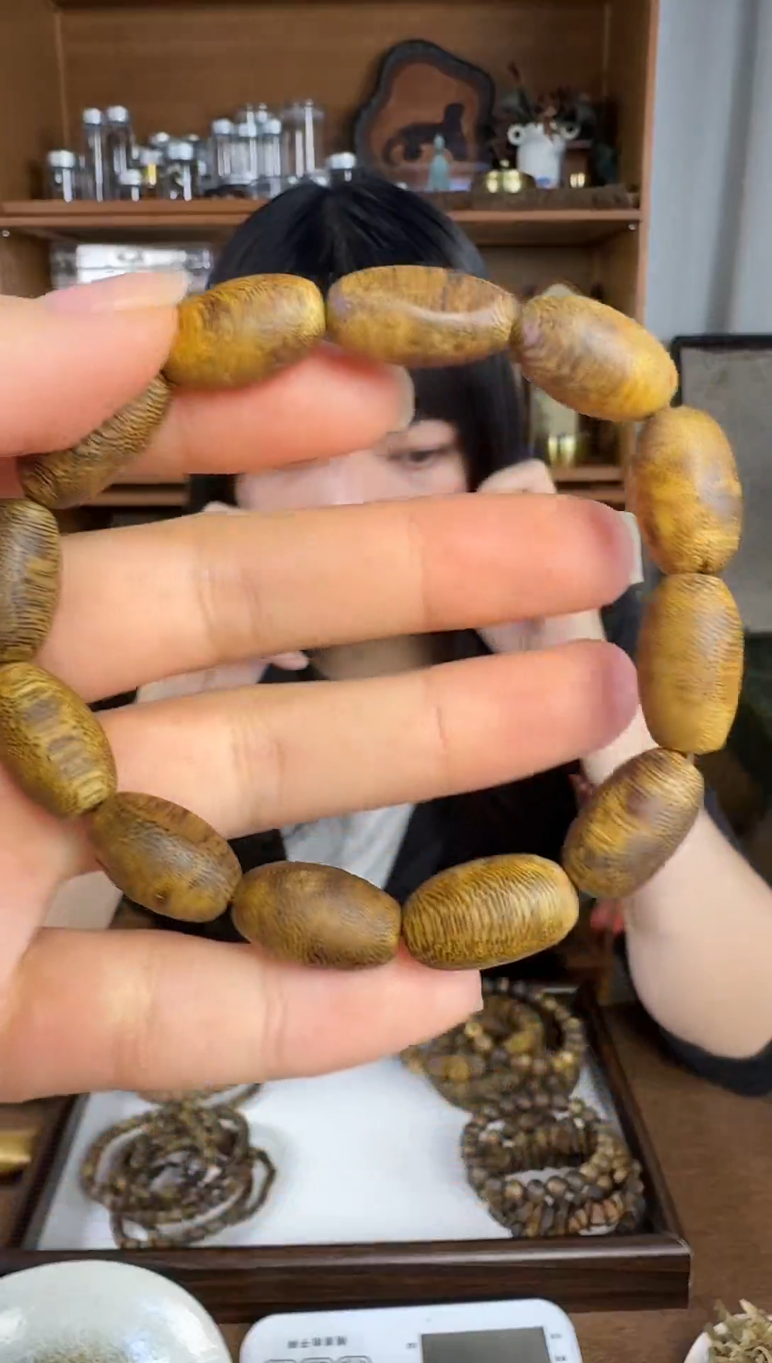 沉香沉香碎屑1007沉香单圈留疤珠7g