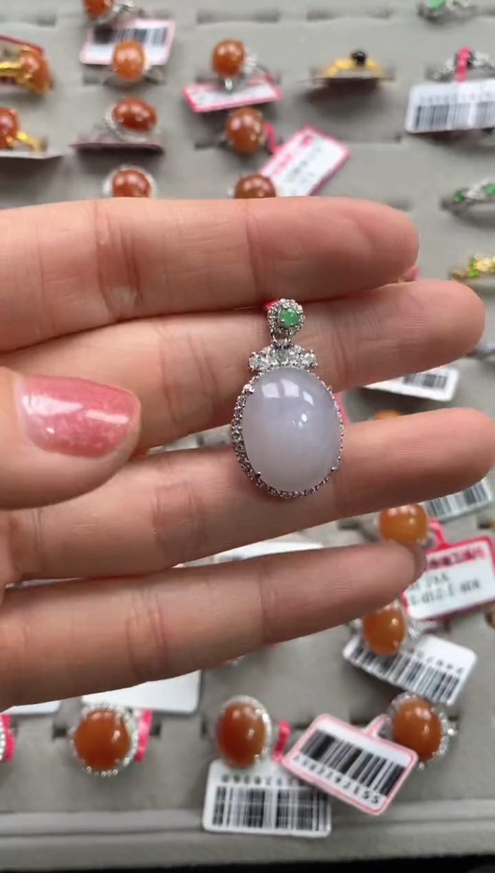 【闪购商品】翡翠戒指银S925镶嵌1111111111     4