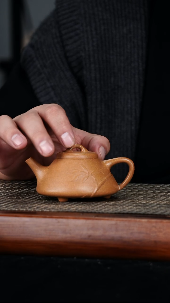 茶壶紫砂原矿段泥石瓢150cc