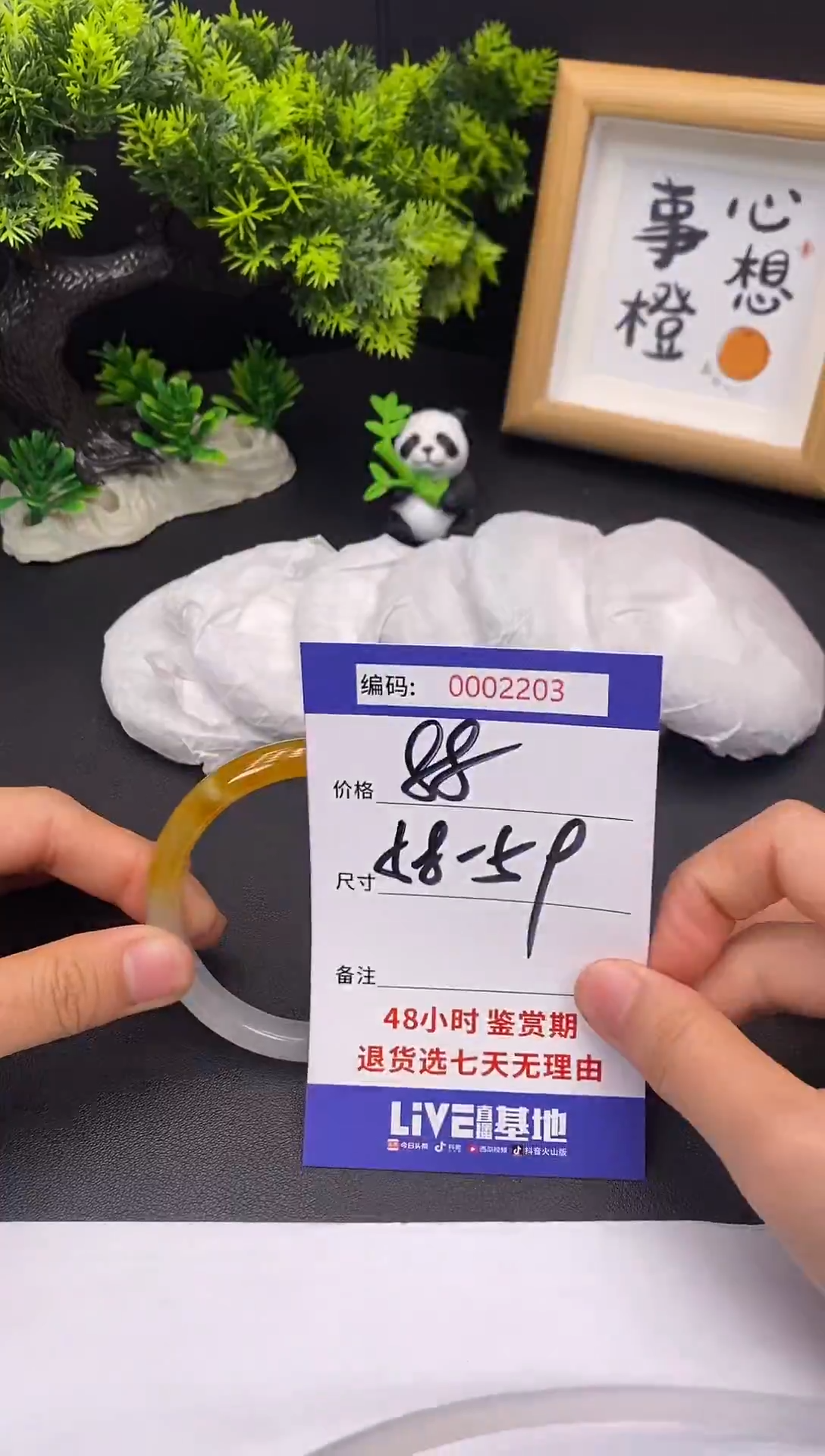 未镶嵌手镯翡翠0002203