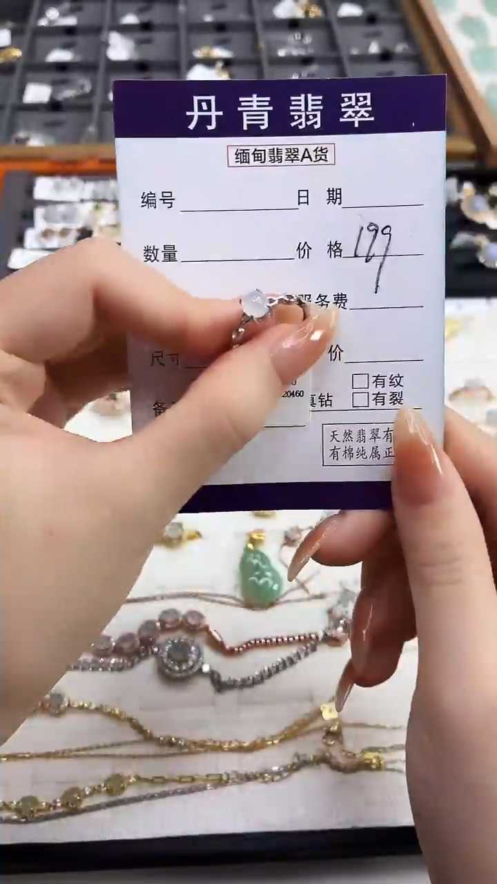 颈饰银S925镶嵌翡翠111