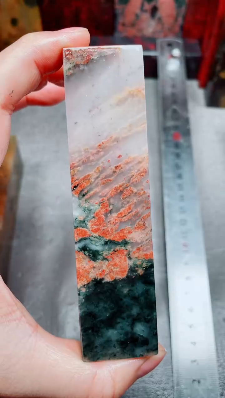 桂林鸡血玉素章3.0左右53