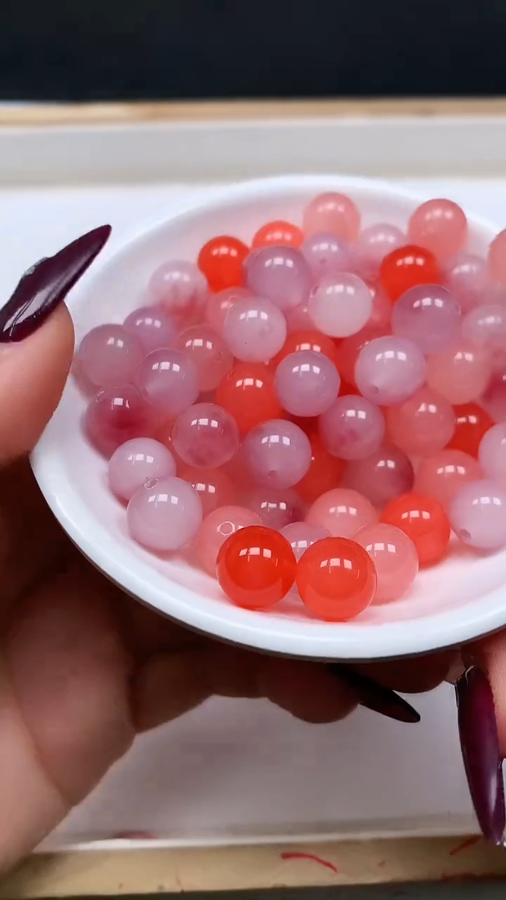 未镶嵌散珠玛瑙/玉髓B567 非洲盐源 10mm20个9.9元