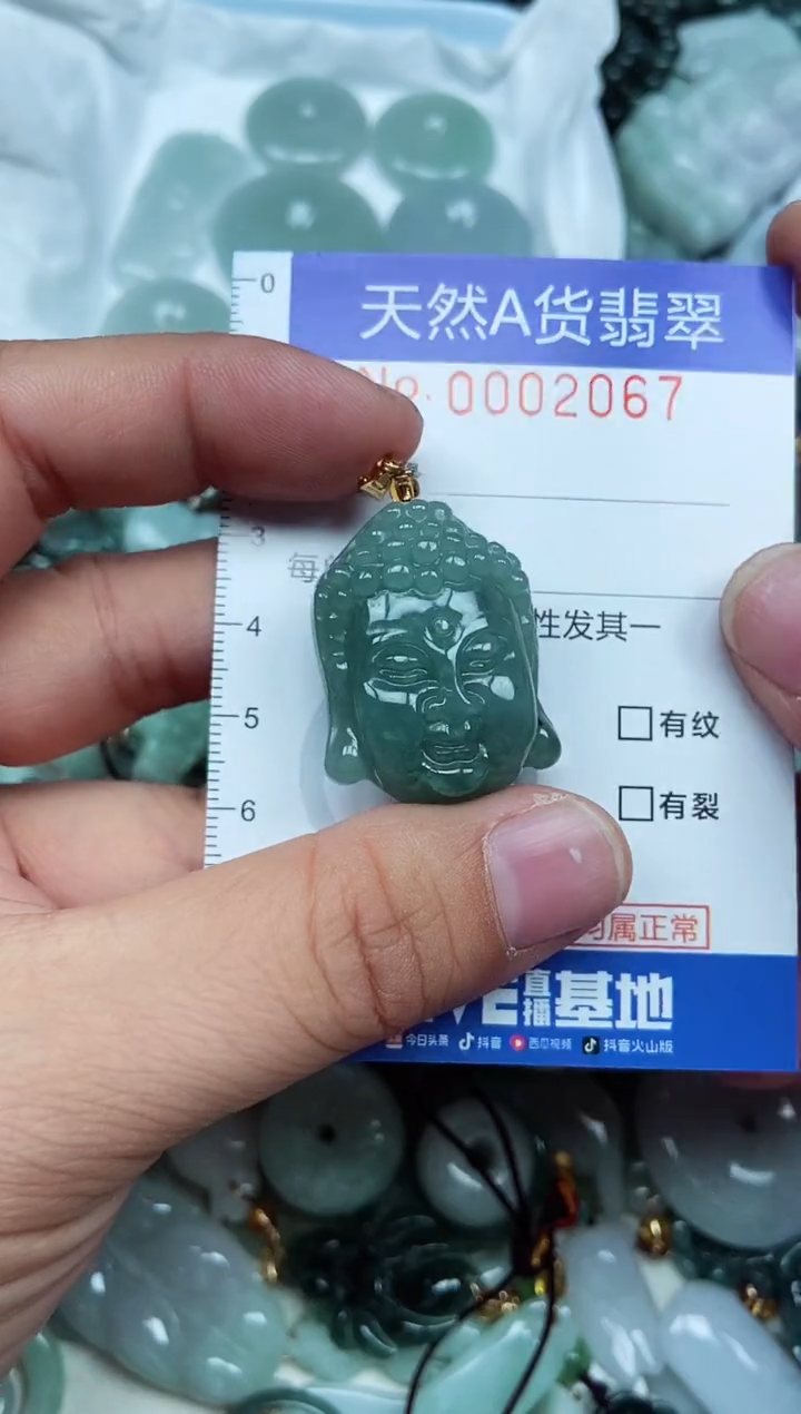 翡翠未镶嵌吊坠(不含链)翡翠