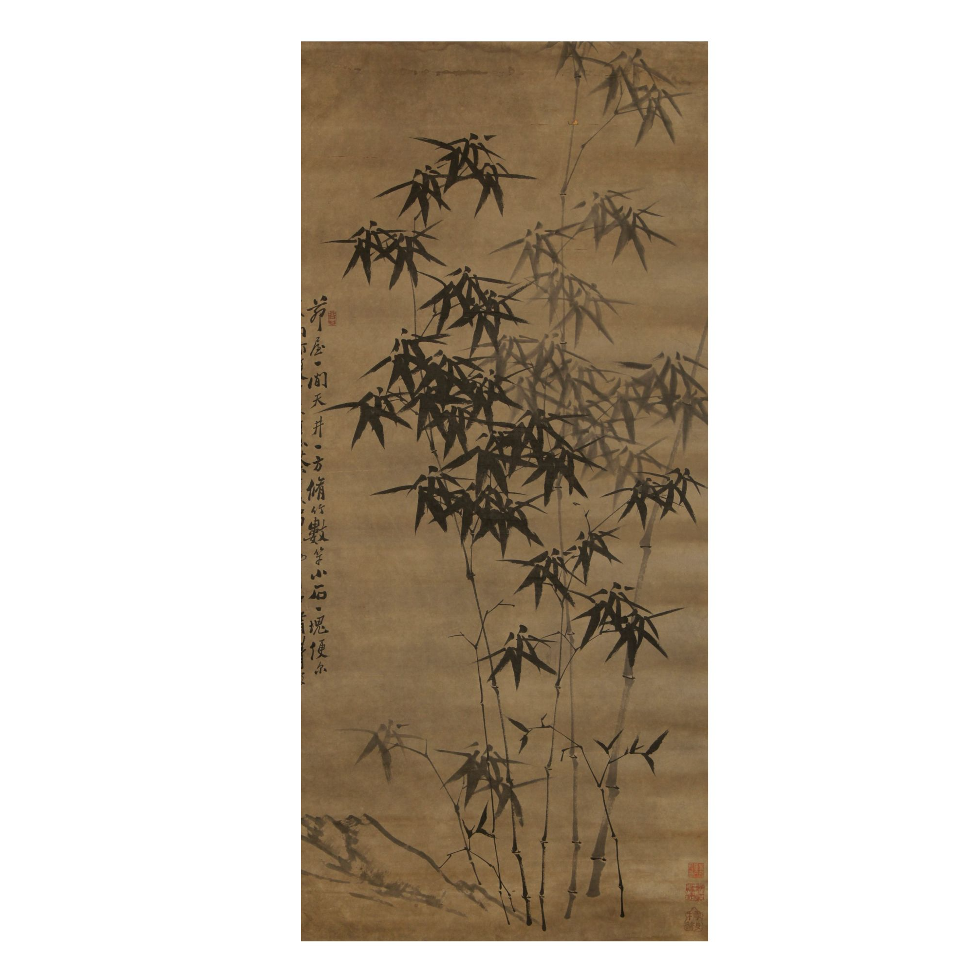 LOT.073 郑克柔 墨竹 纸本立轴 135*66cm 374