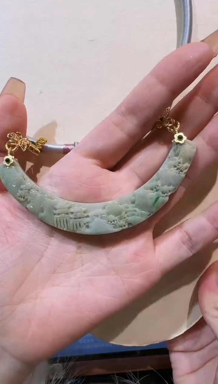 【闪购商品】翡翠颈饰未镶嵌国风