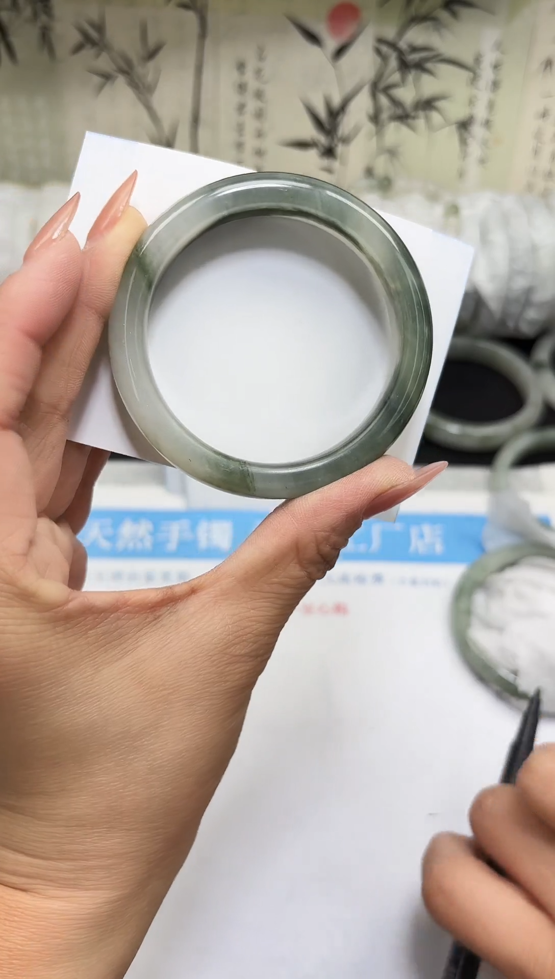 未镶嵌手镯石英质玉A152-53/54/55