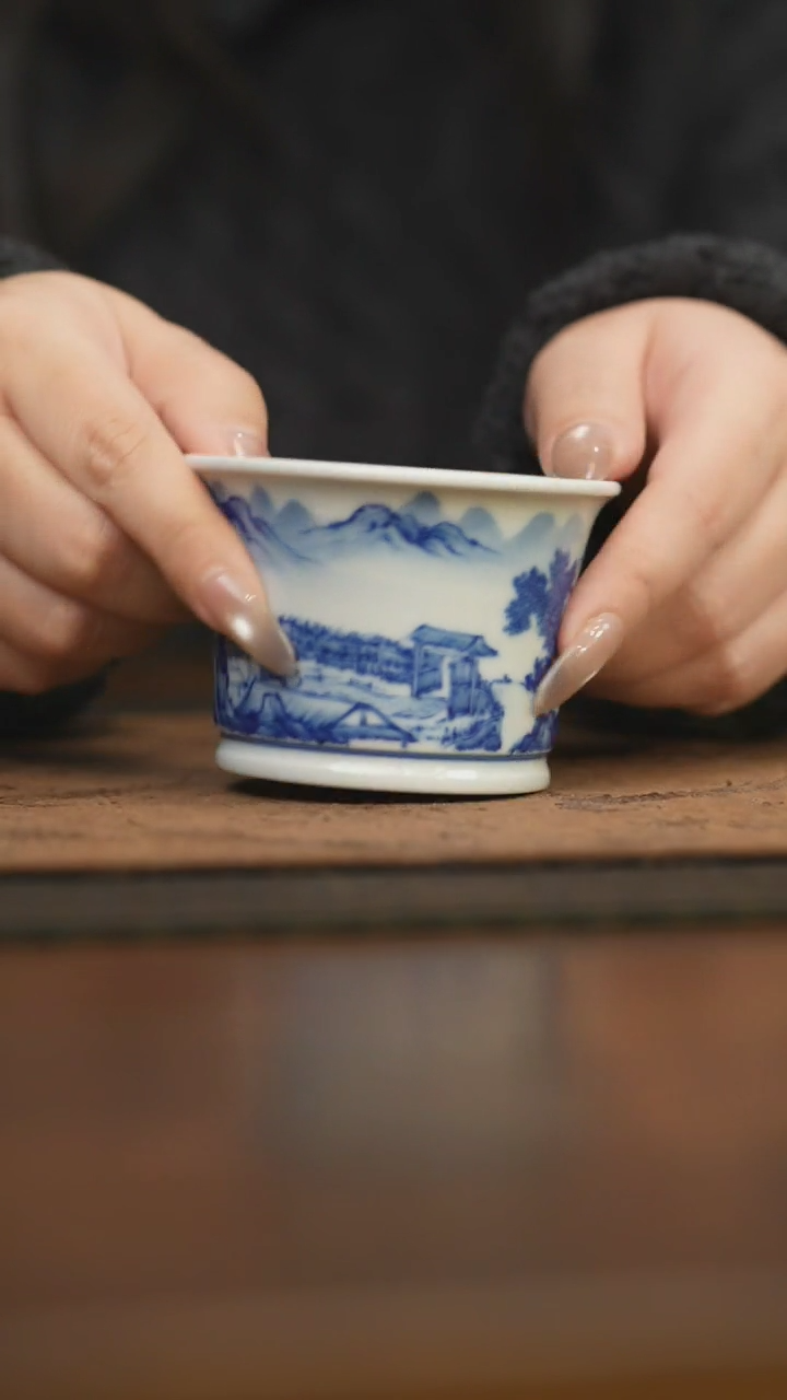 【闪购商品】杯柴窑青花破价福利