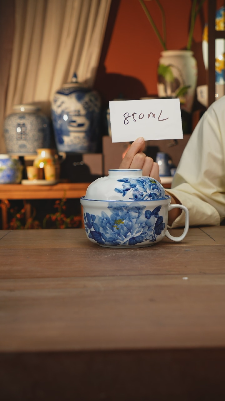现代 景德镇设计师釉下手绘陶瓷餐具