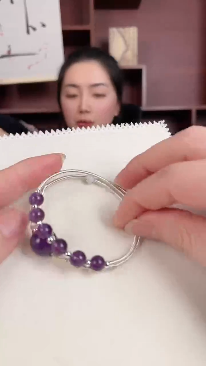 【闪购商品】水晶手镯银S925镶嵌11111