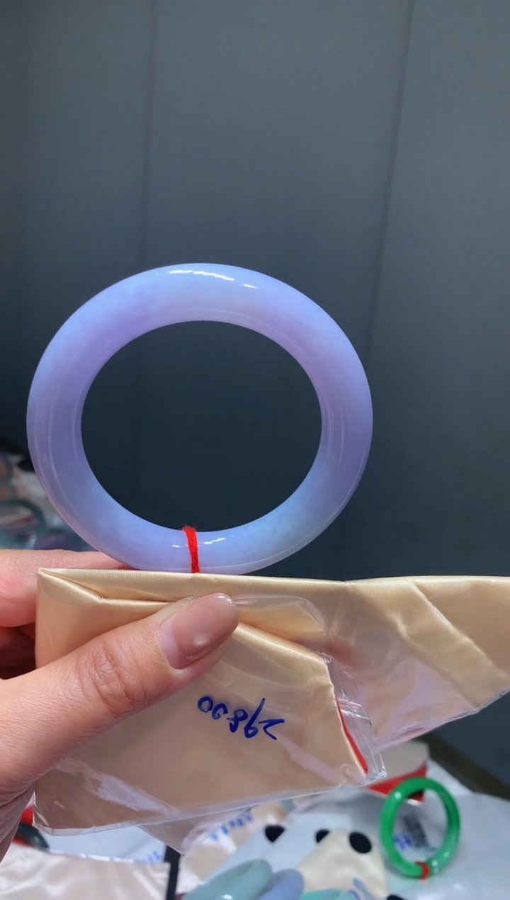 翡翠手镯未镶嵌40翡翠手镯圈口56.9