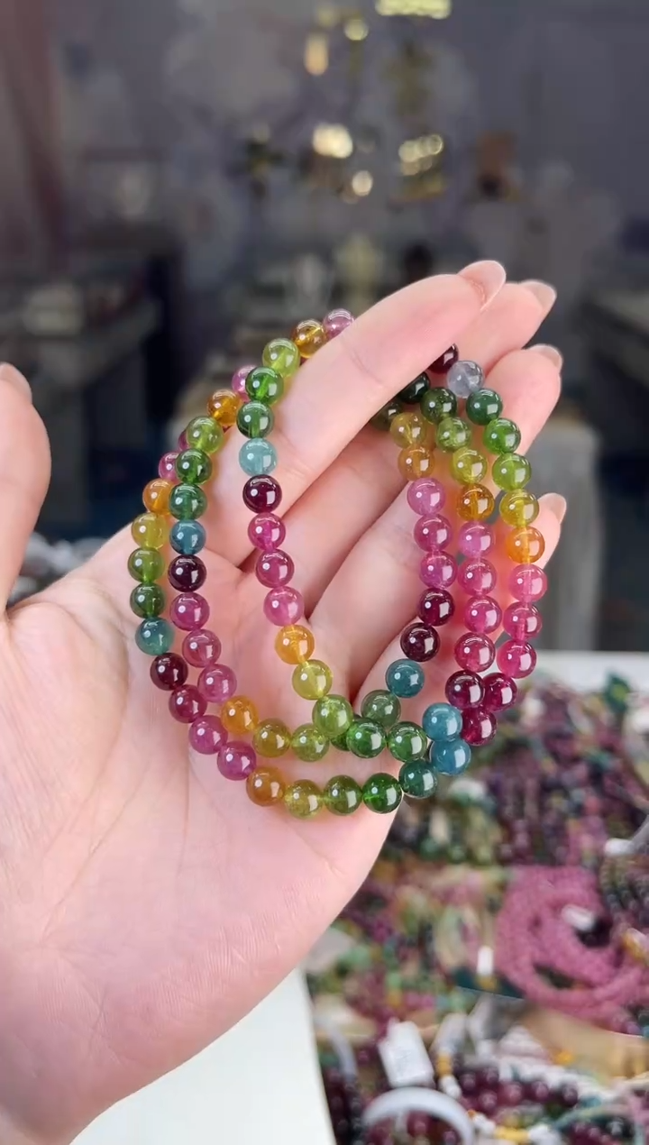 【闪购商品】碧玺/未镶嵌6mm+碧玺多圈多样性发货