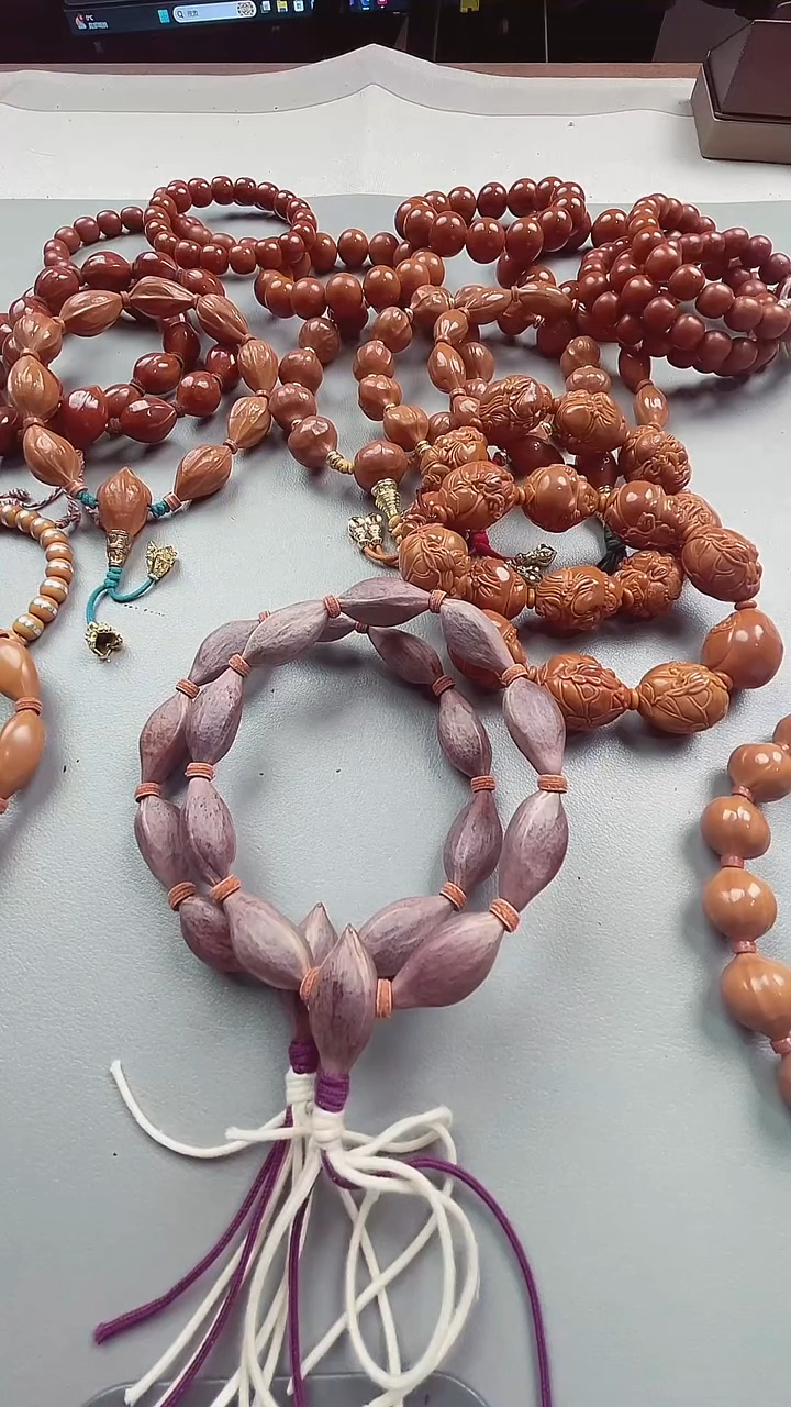 手串/手链橄榄核潺*紫皮