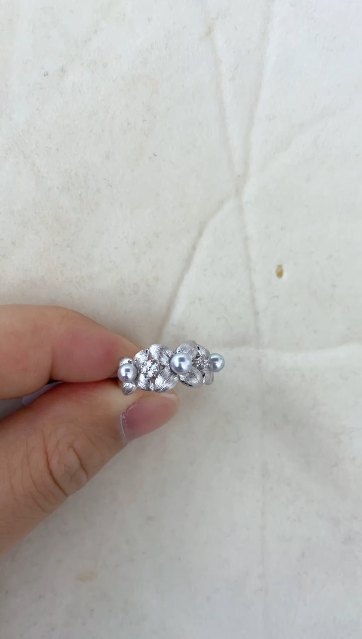 【闪购商品】海水珍珠戒指银S925镶嵌戒指