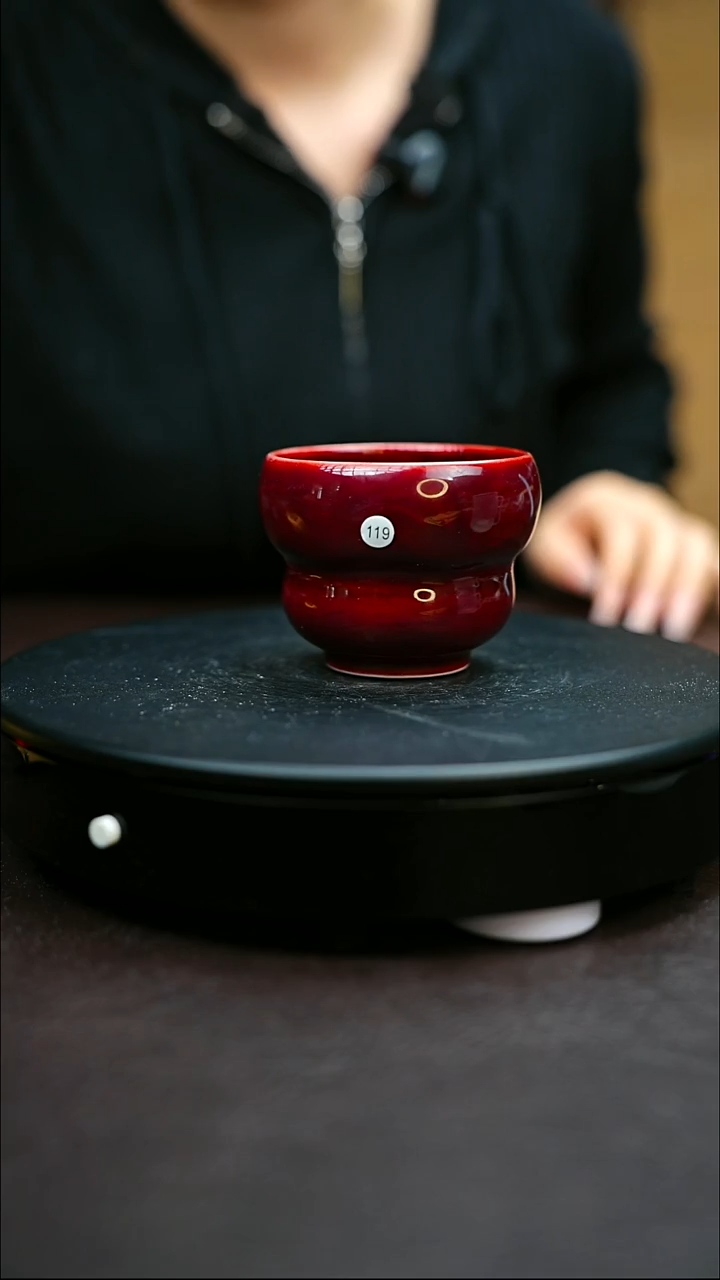 119#原矿钧瓷炉钧釉福禄杯