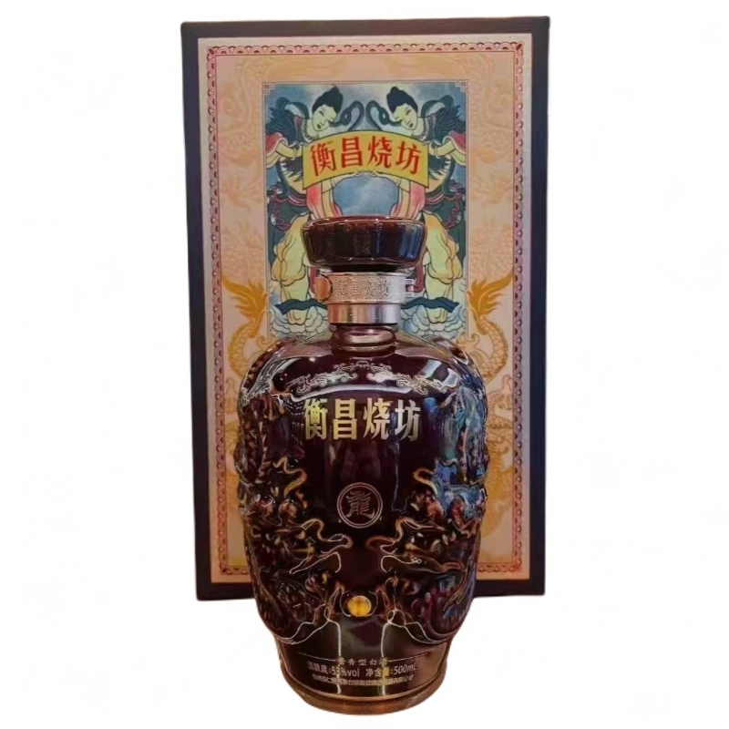 衡昌烧坊【酒水节】衡昌烧坊 龙酒 53度酱香型白酒【500ml】单瓶装