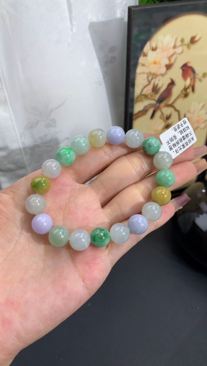 【闪购商品】翡翠手链未镶嵌卡9.8mm