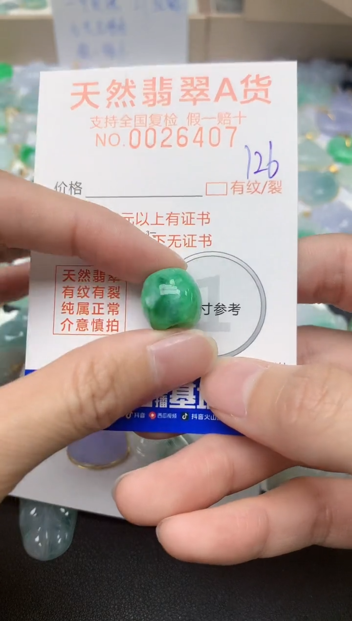 【闪购商品】翡翠颈饰未镶嵌126天然翡翠A货 