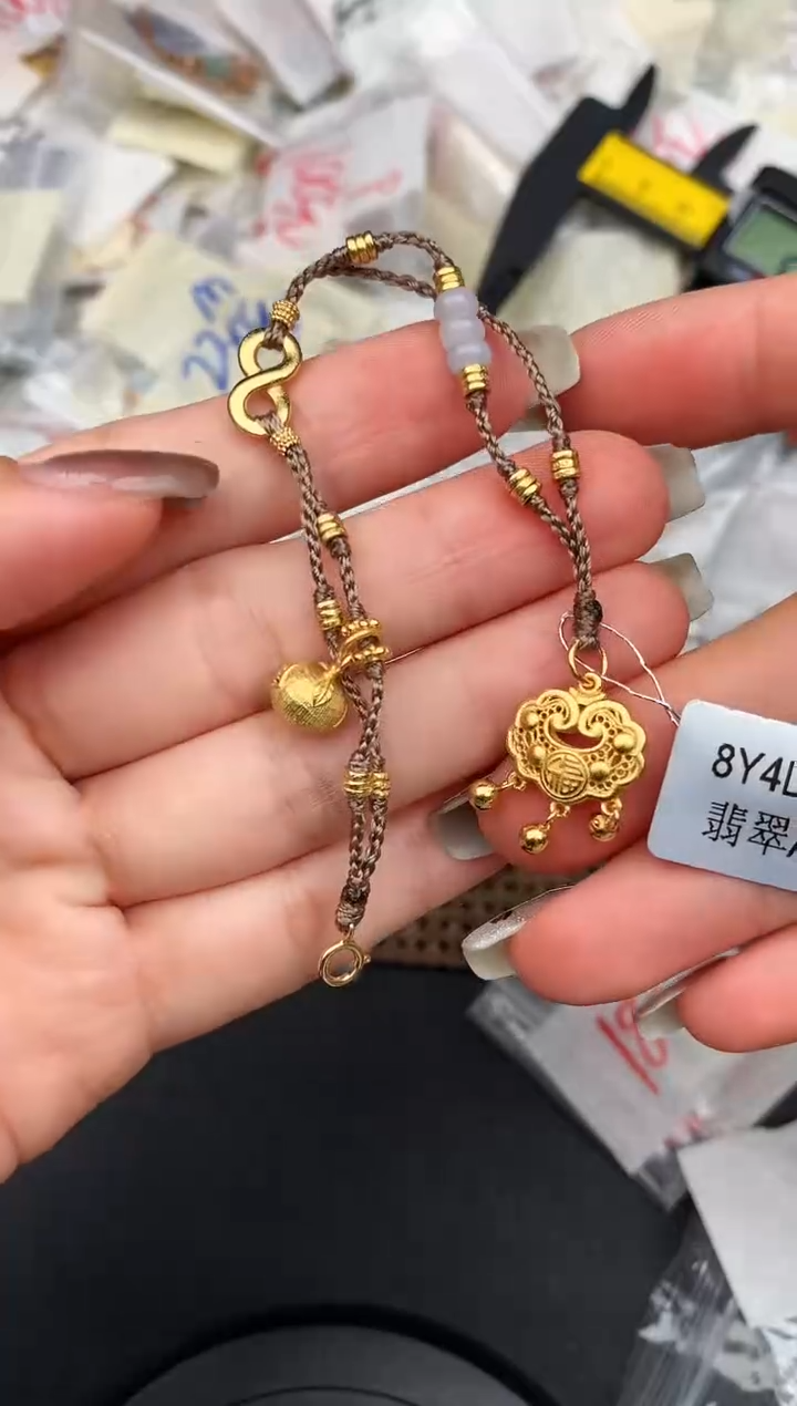 银S925镶嵌挂件翡翠—13圈