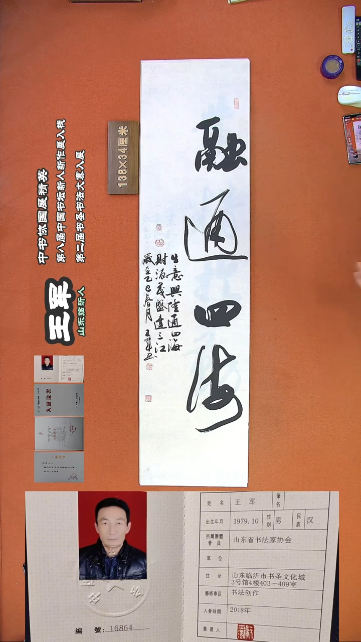 【闪购商品】书法109a王军书法作品